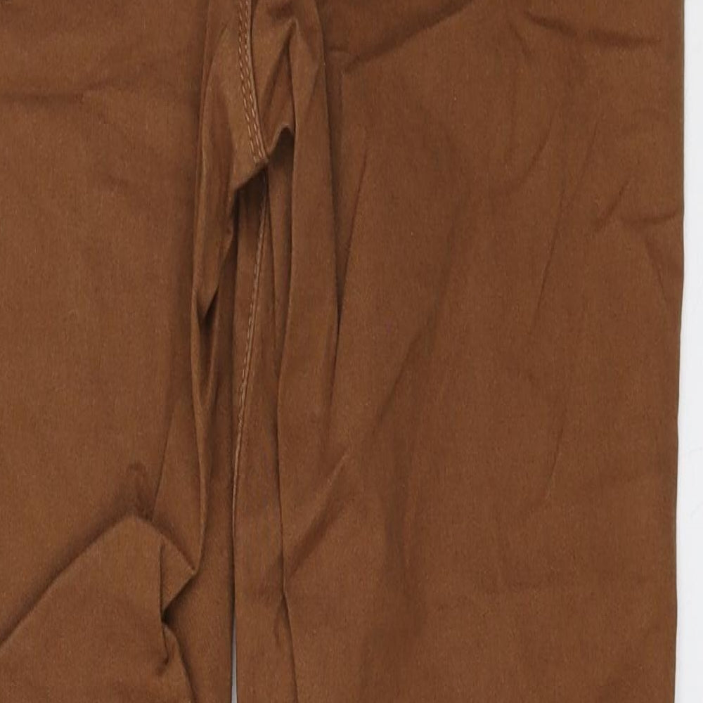 Marks and Spencer Womens Brown Cotton Jegging Leggings Size 12 L27 in