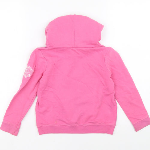 George Girls Pink 100% Cotton Pullover Hoodie Size 6-7 Years Pullover - Paw patrol