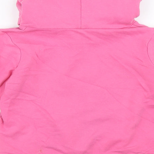George Girls Pink 100% Cotton Pullover Hoodie Size 6-7 Years Pullover - Paw patrol