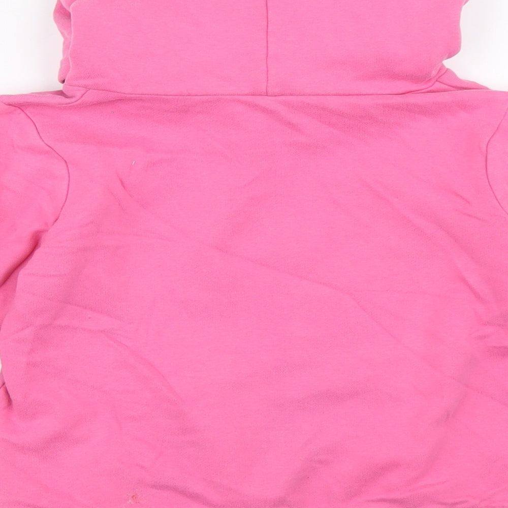 George Girls Pink 100% Cotton Pullover Hoodie Size 6-7 Years Pullover - Paw patrol
