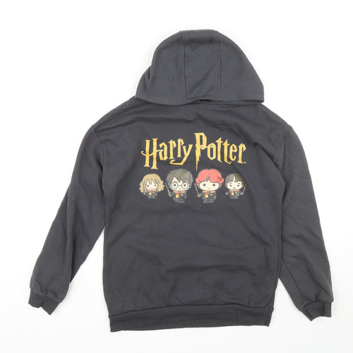 Harry Potter Boys Grey Cotton Pullover Hoodie Size 13-14 Years Pullover - Harry Potter