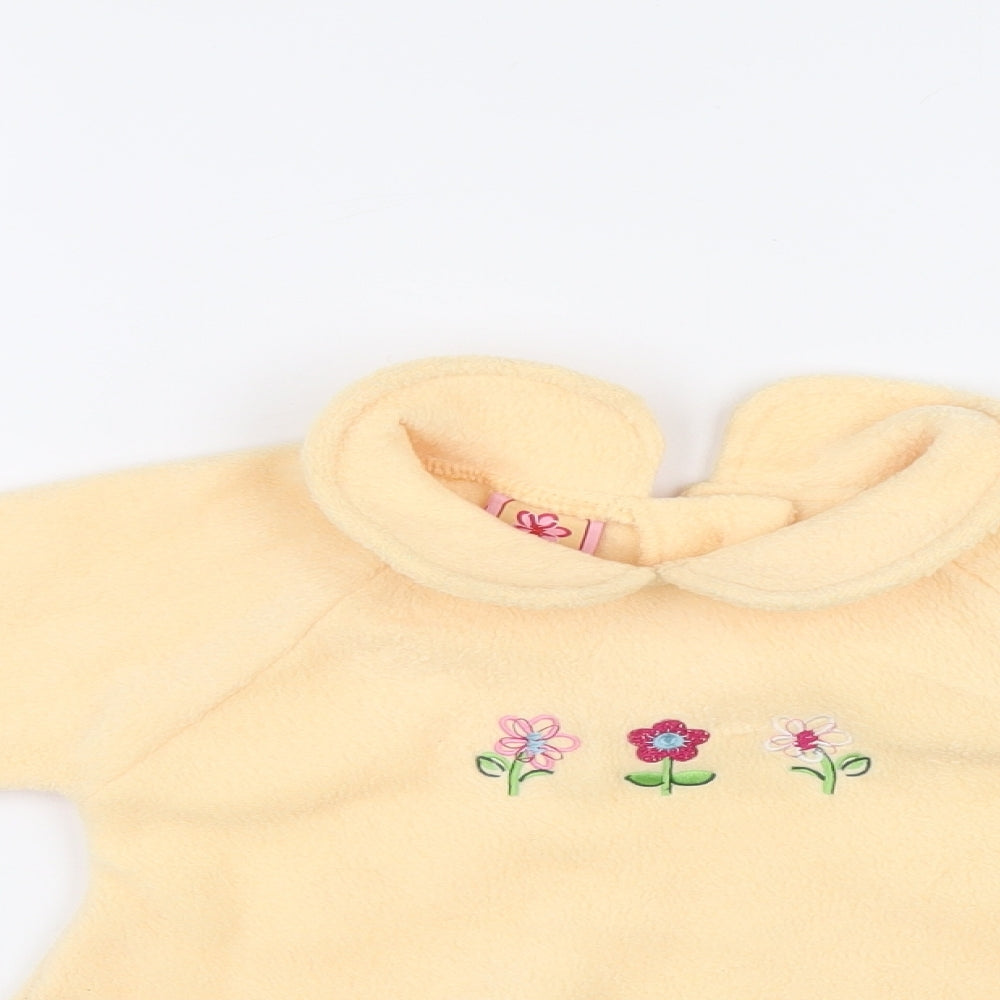 Preworn Baby Orange Polyester Pullover Jumper Size 18-24 Months Button