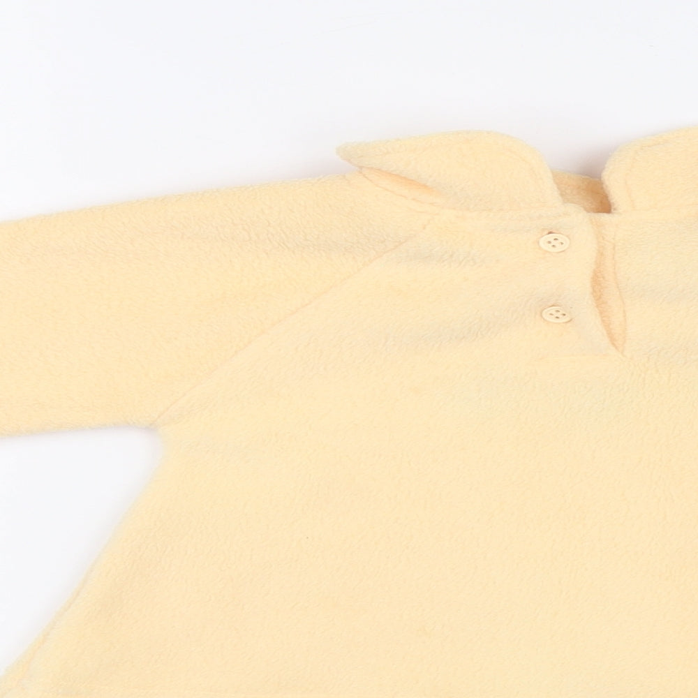 Preworn Baby Orange Polyester Pullover Jumper Size 18-24 Months Button