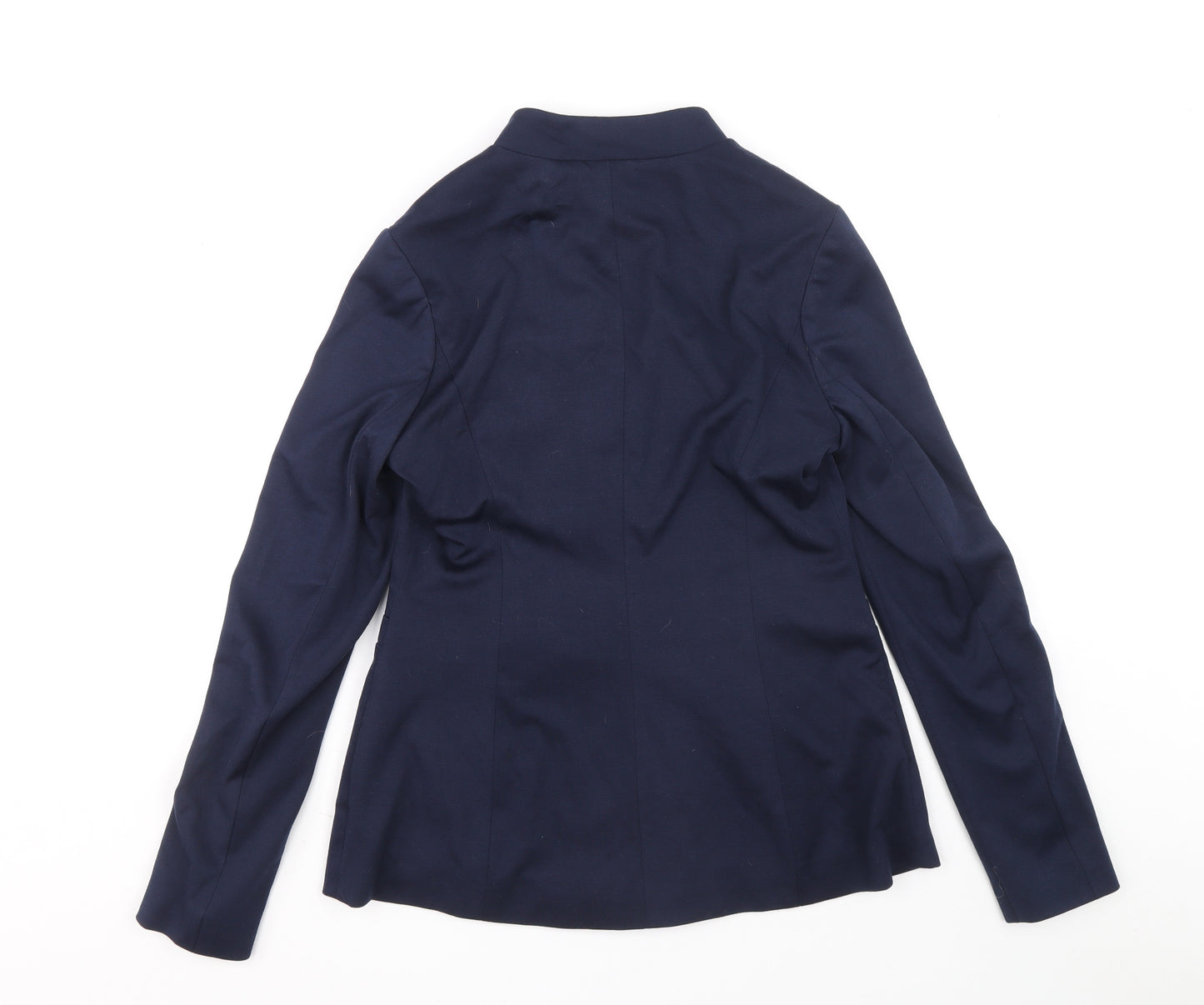 Yumi Womens Blue Jacket Blazer Size 10 Button