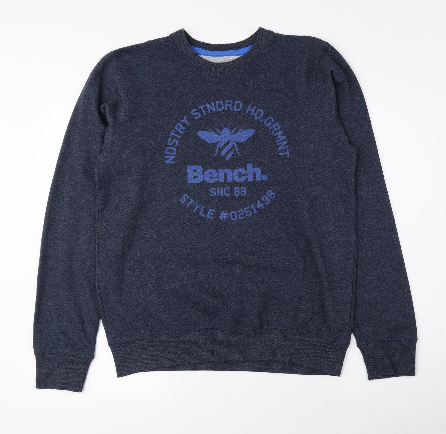 Bench Mens Blue Polyester Pullover Sweatshirt Size M