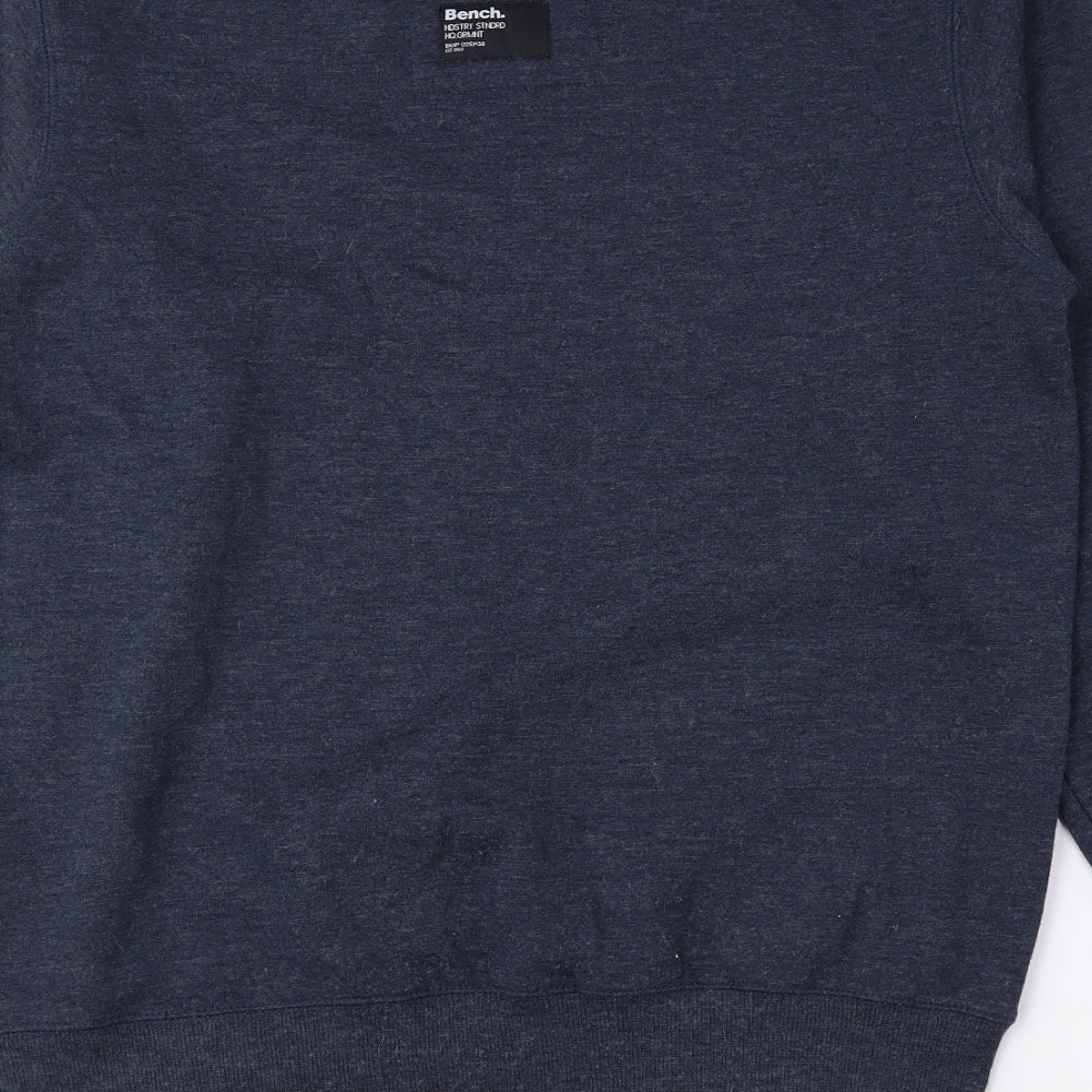 Bench Mens Blue Polyester Pullover Sweatshirt Size M