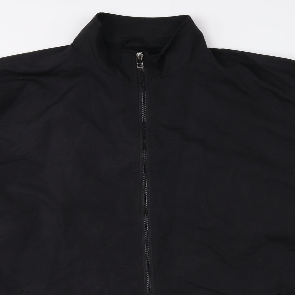 SQV Mens Black Jacket Size M Zip