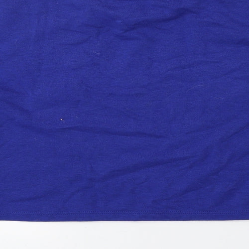 H&M Girls Blue Cotton Pullover Sweatshirt Size 11-12 Years Pullover - Cropped