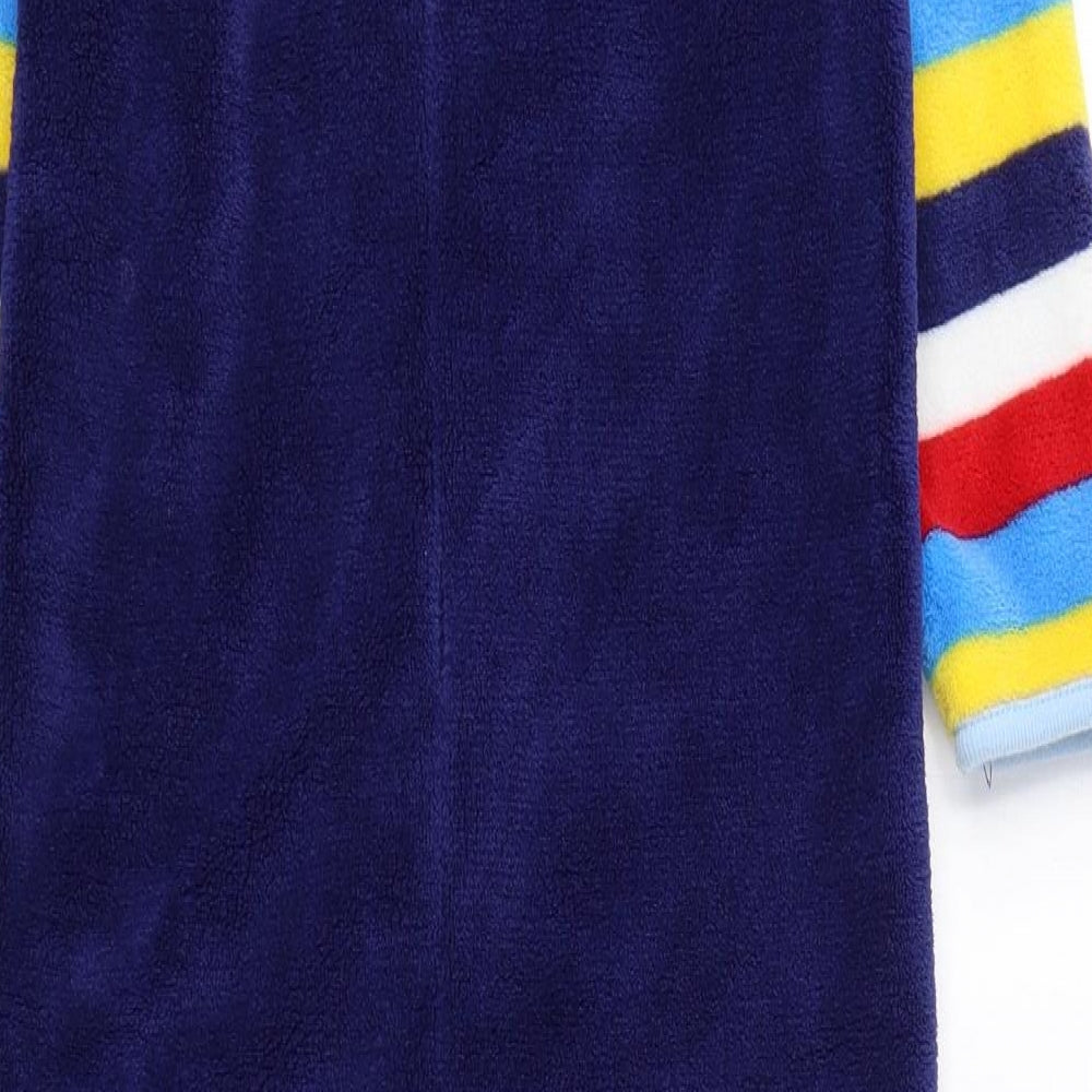 Preworn Boys Multicoloured Striped Polyester One Piece Size 4-5 Years Zip - Rocket