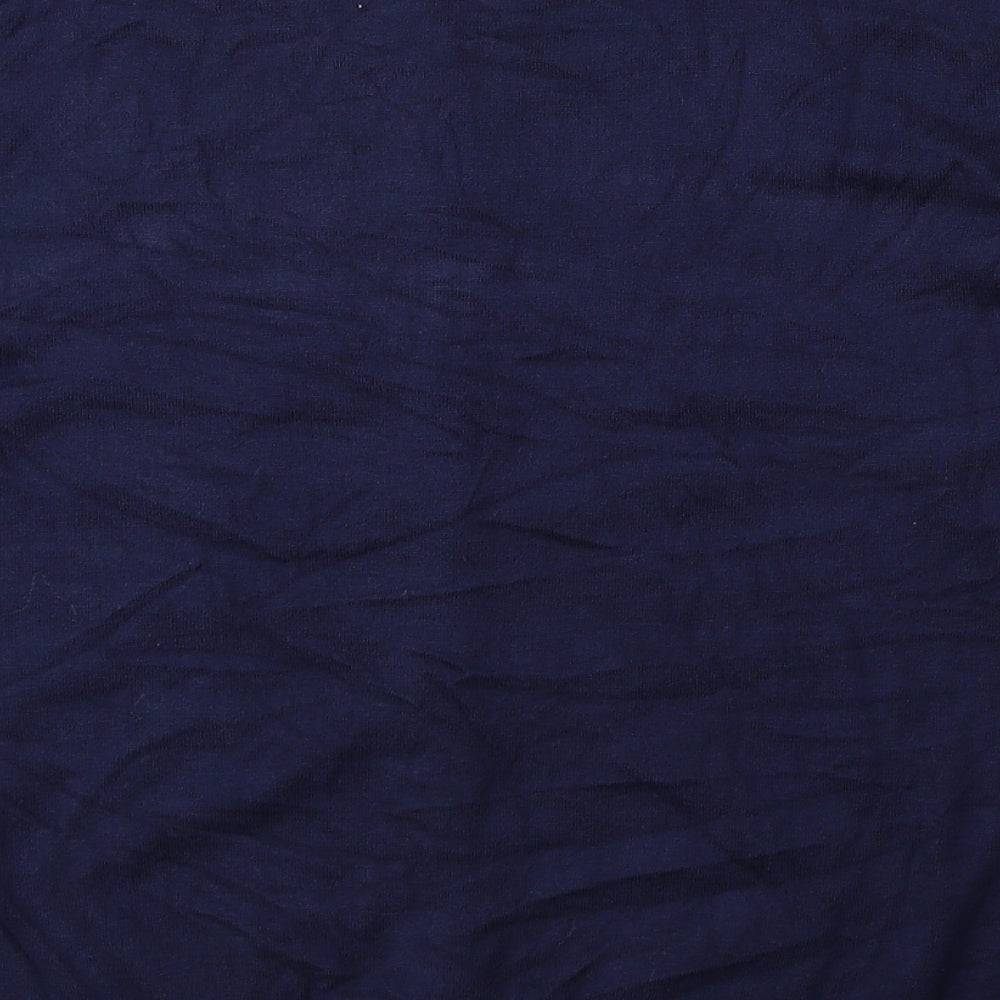 George Womens Blue Round Neck Viscose Cardigan Jumper Size 16