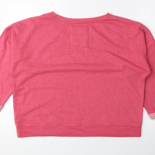 Atmosphere Womens Pink Polyester Pullover Sweatshirt Size 14 Pullover