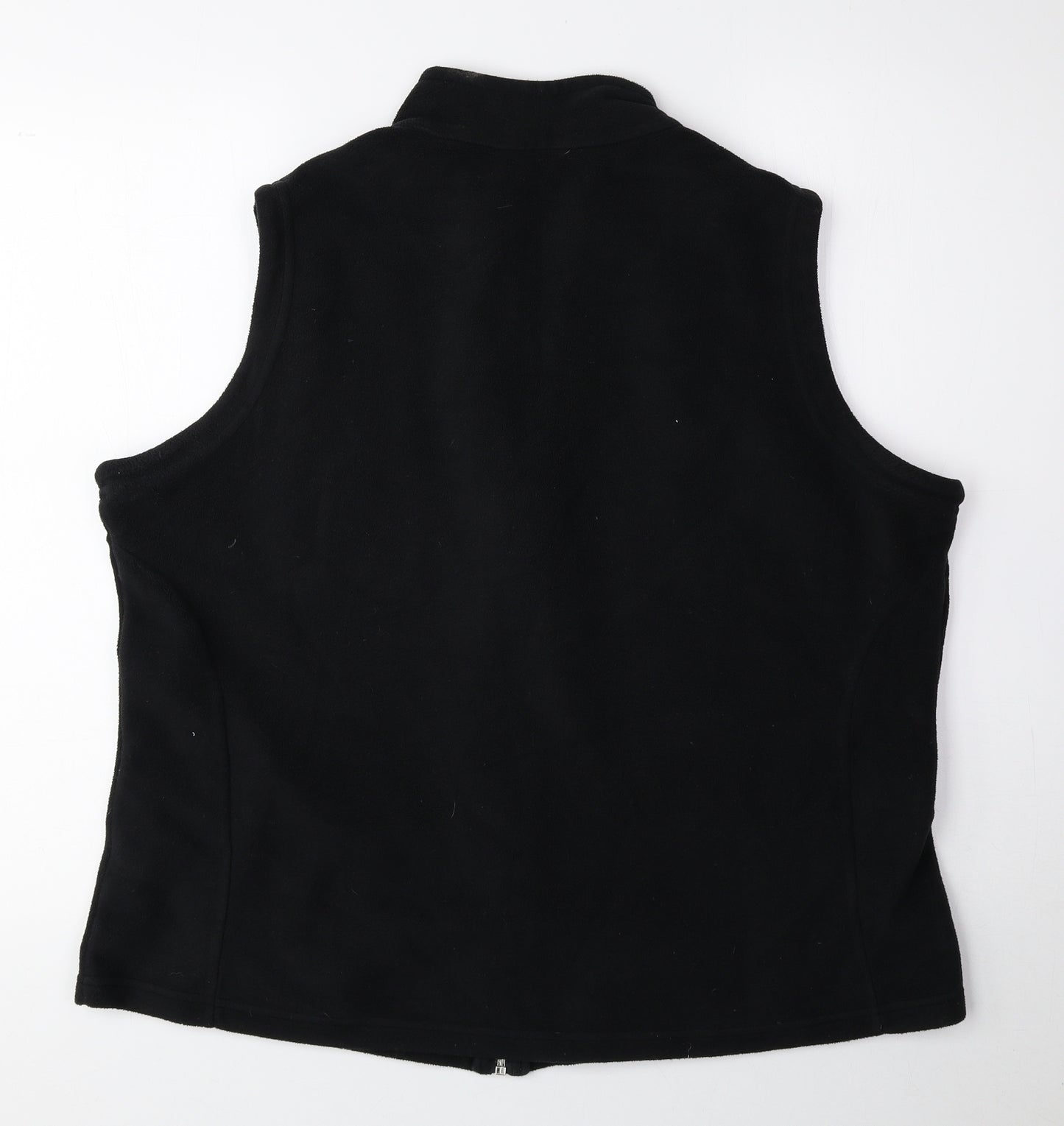 Marks and Spencer Womens Black Gilet Jacket Size 20 Zip