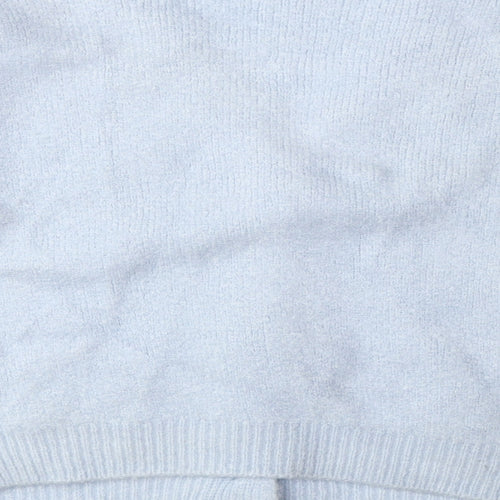 Primark Womens Blue V-Neck Acrylic Cardigan Jumper Size XL