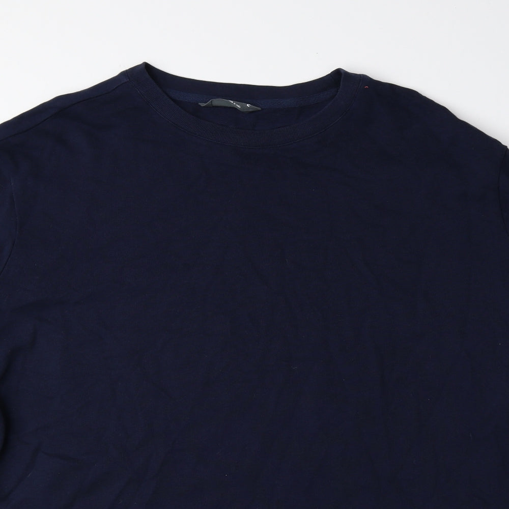 Marks and Spencer Womens Blue 100% Cotton Pullover Sweatshirt Size 20 Pullover