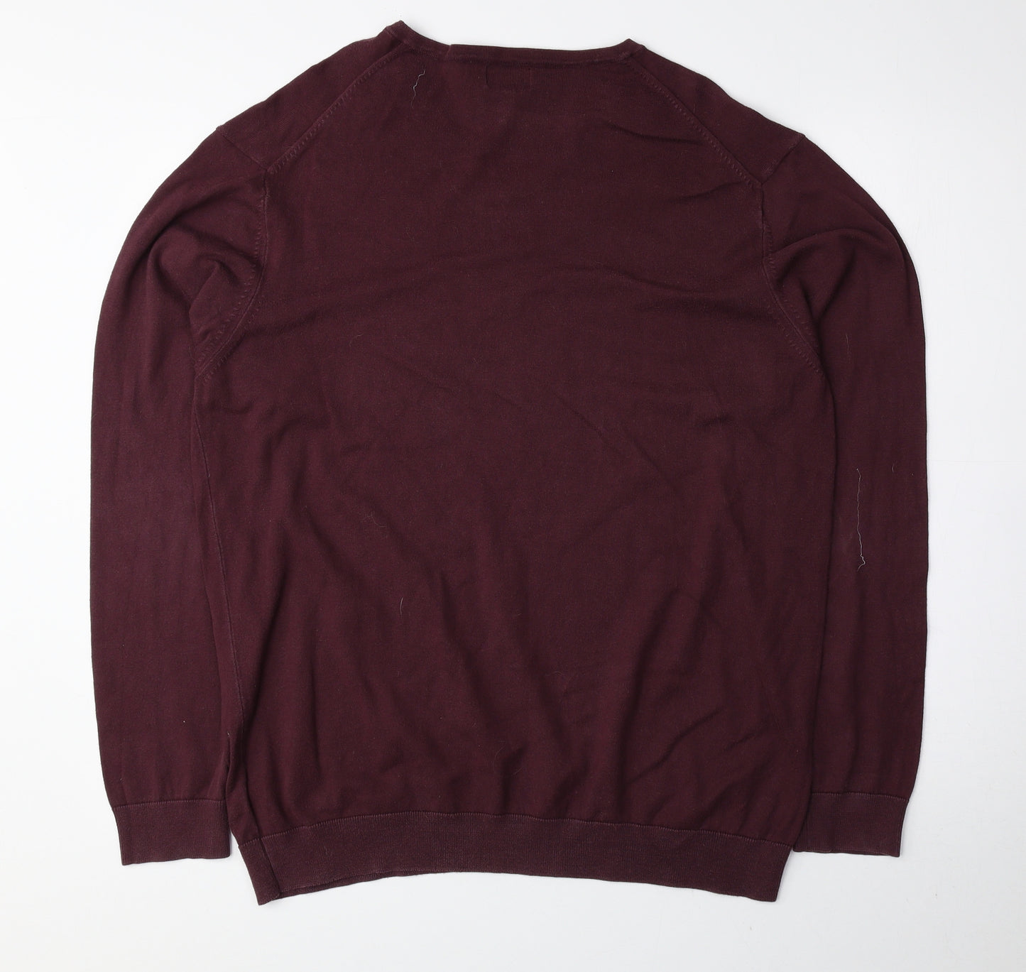 NEXT Mens Red Cotton Pullover Sweatshirt Size L
