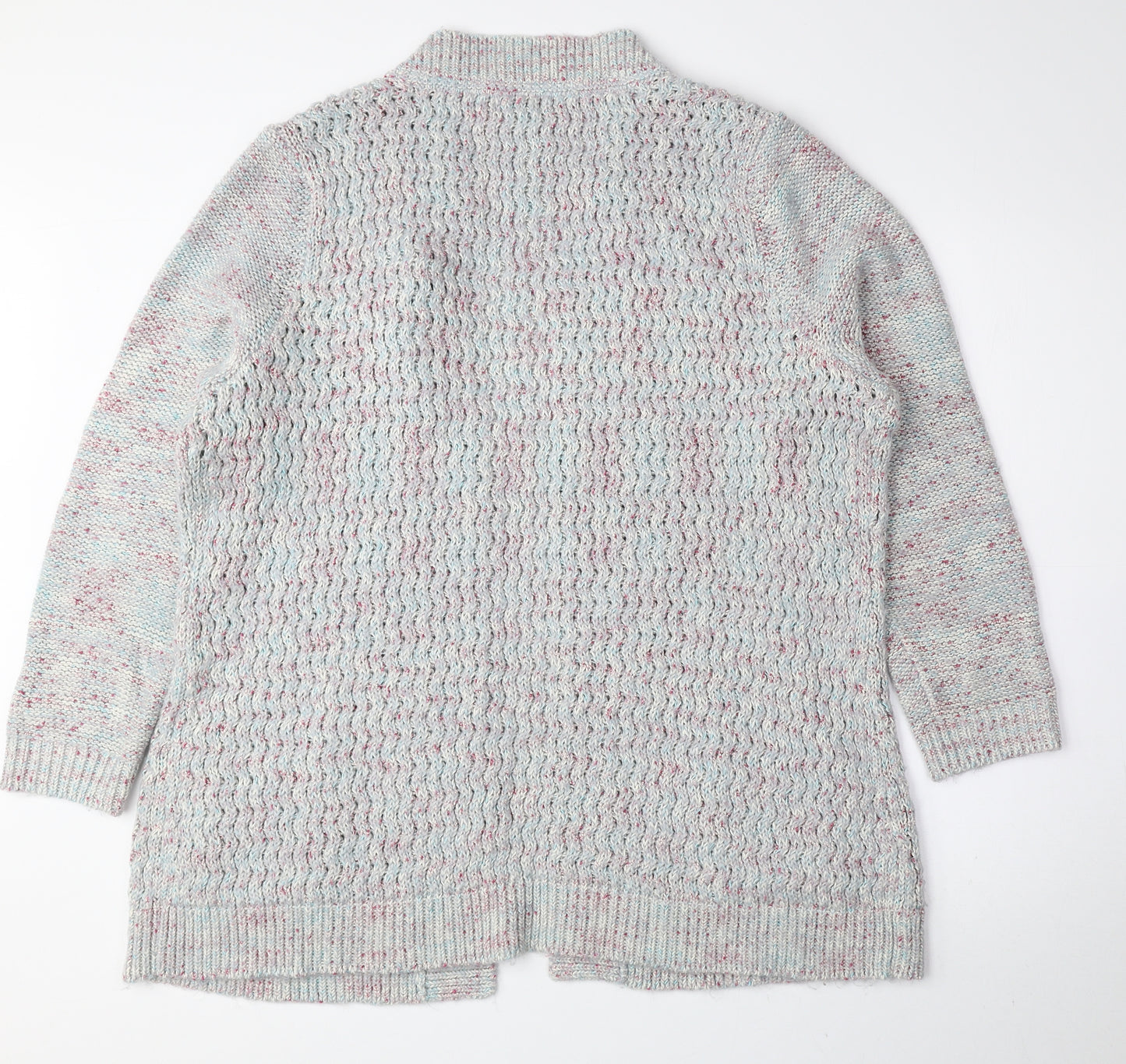 Per Una Womens Multicoloured V-Neck Cotton Cardigan Jumper Size 20
