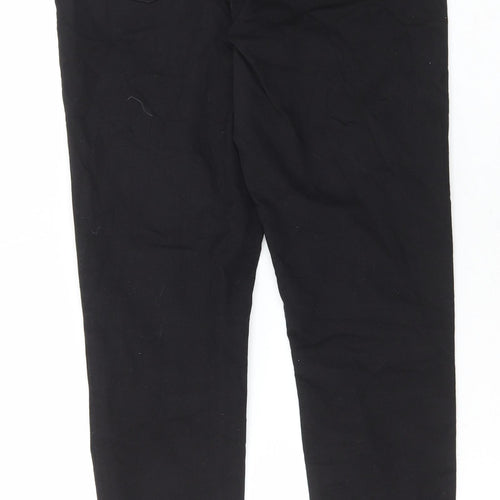 Marks and Spencer Womens Black Cotton Jegging Jeans Size 12 L29 in Regular