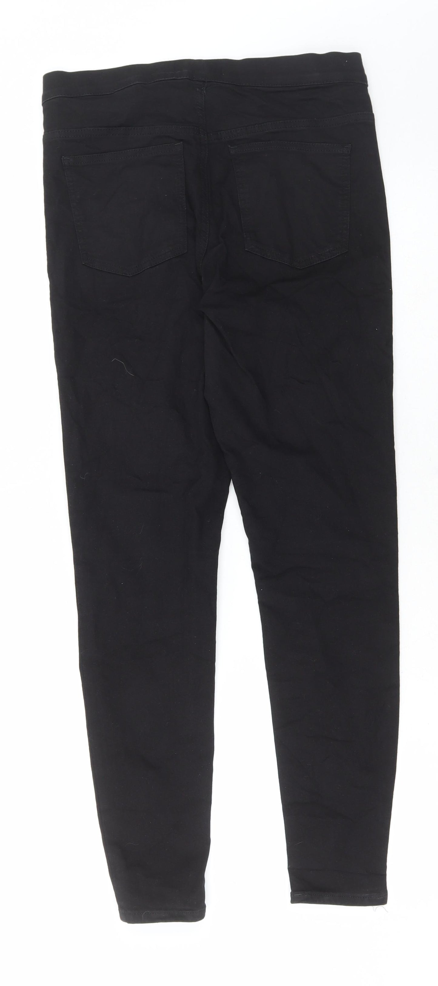 Marks and Spencer Womens Black Cotton Jegging Jeans Size 12 L29 in Regular