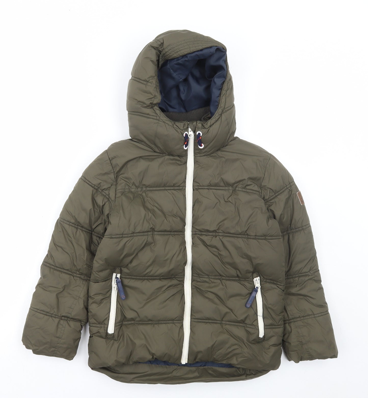 NEXT Boys Green Bomber Jacket Coat Size 8 Years Zip