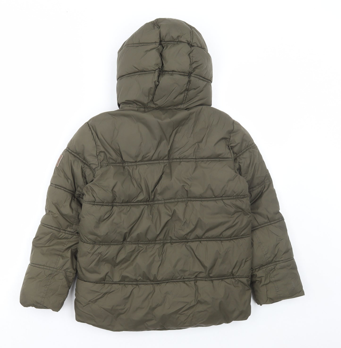 NEXT Boys Green Bomber Jacket Coat Size 8 Years Zip