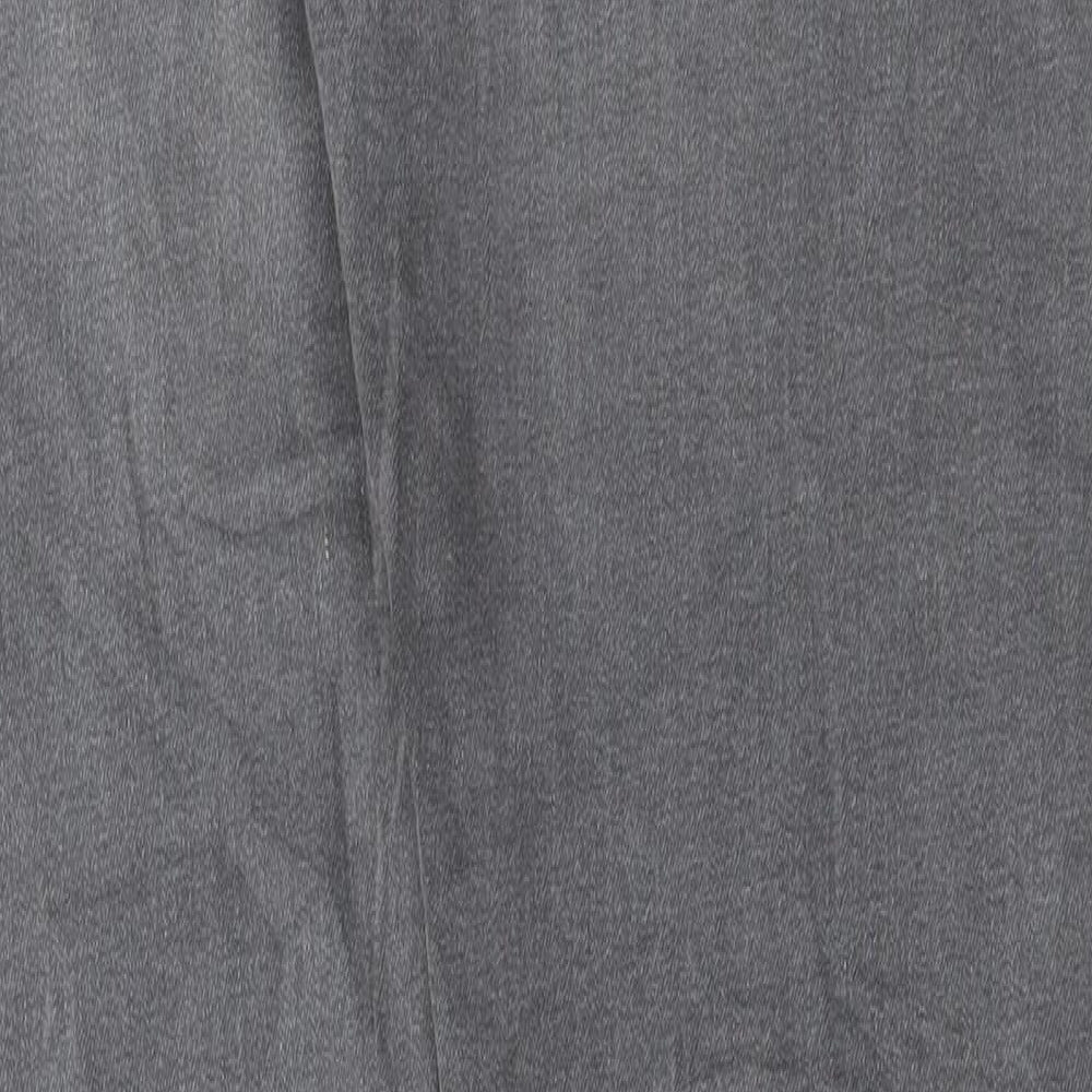 Marks and Spencer Mens Grey Cotton Skinny Jeans Size 30 in L33 in Regular Button