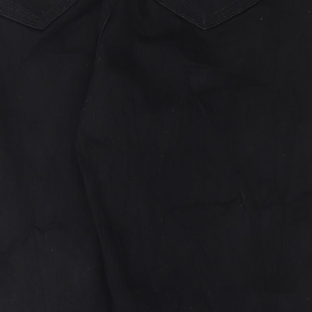 Marks and Spencer Womens Black Cotton Skinny Jeans Size 20 L29 in Regular Button