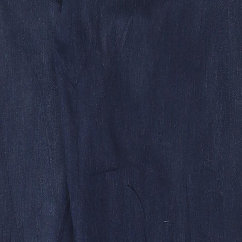 Marks and Spencer Womens Blue Cotton Skinny Jeans Size 18 L30 in Regular Button