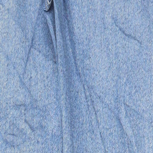 Preworn Womens Blue Cotton Skinny Jeans Size 26 in L26 in Regular Button