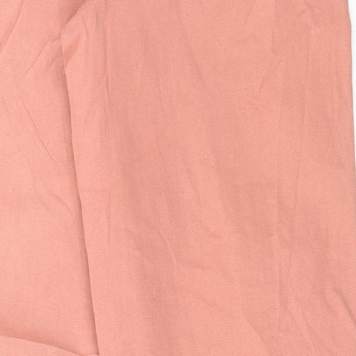 Marks and Spencer Womens Pink Cotton Tapered Jeans Size 8 L31 in Regular Button