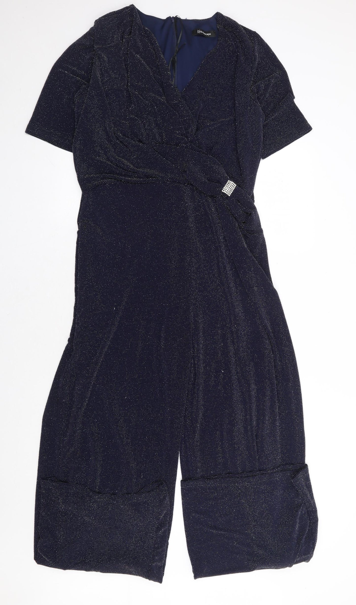 Kaleidoscope Womens Blue Polyamide Jumpsuit One-Piece Size 16 L33 in Zip