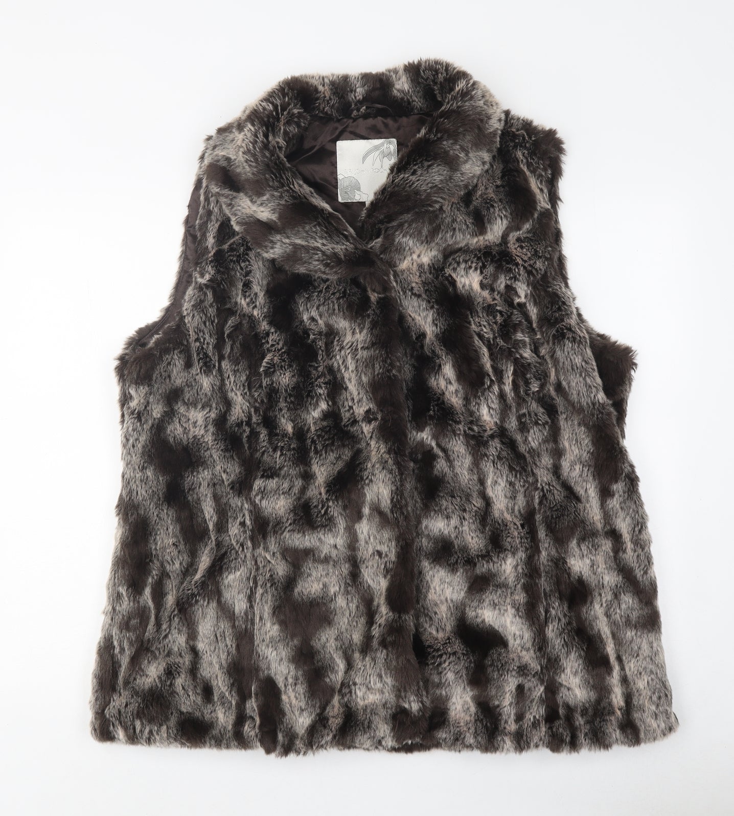 RJR.John Rocha Womens Brown Gilet Waistcoat Size 20 Button