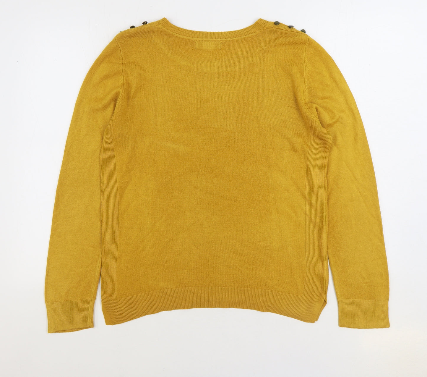 Atmosphere Womens Orange Round Neck Acrylic Pullover Jumper Size 14