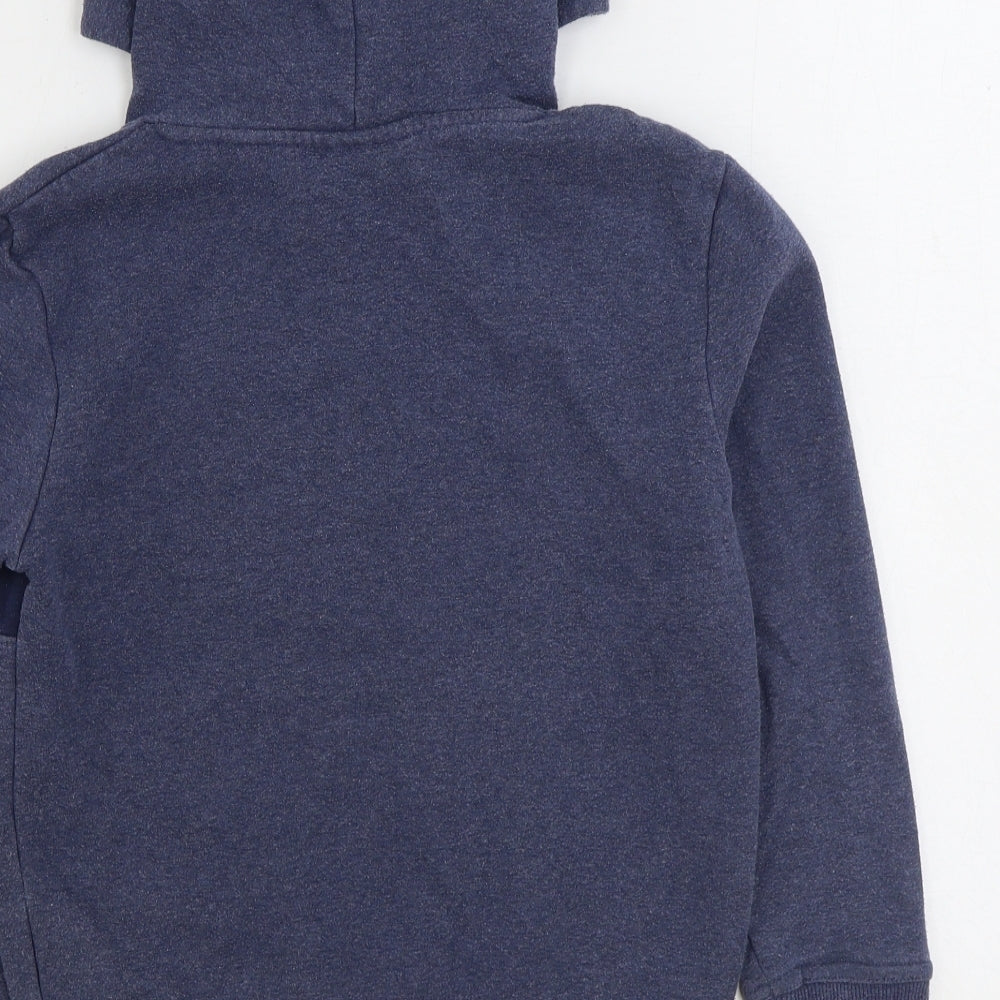 McKenzie Boys Blue Cotton Pullover Hoodie Size 9-10 Years Pullover