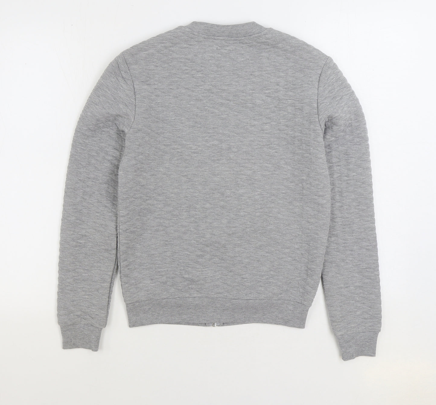 Marks and Spencer Womens Grey Polyester Full Zip Sweatshirt Size 8 Zip