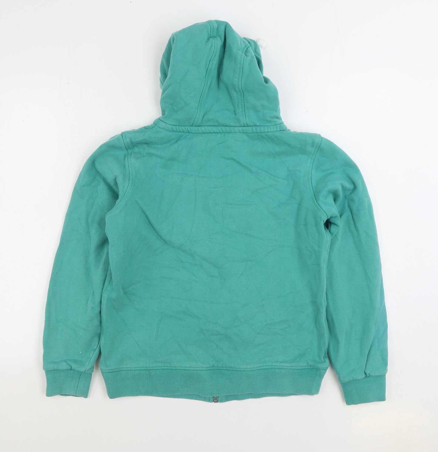 Lazy Jacks Womens Green Cotton Full Zip Hoodie Size 12 Zip