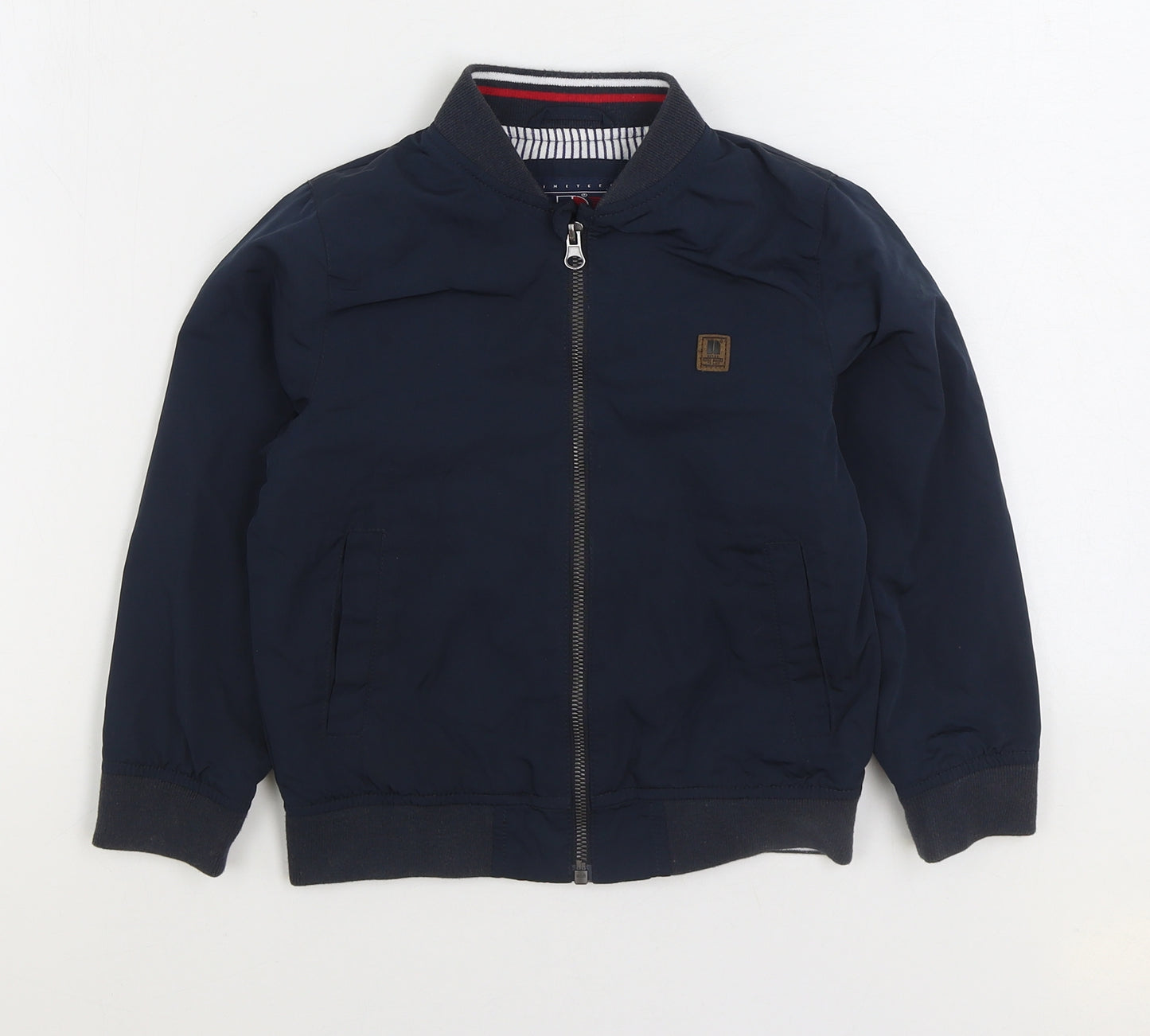 NEXT Boys Blue Bomber Jacket Jacket Size 4-5 Years Zip
