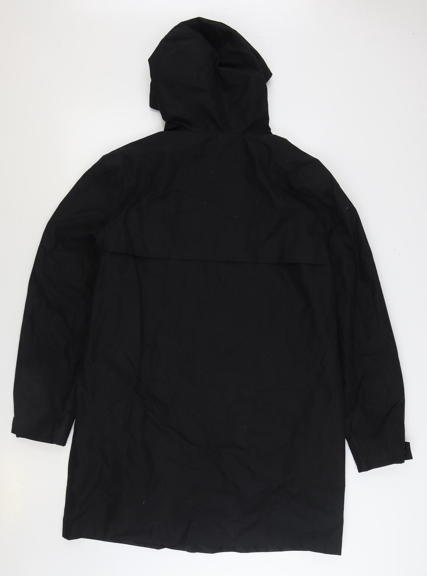 Primark Mens Black Rain Coat Coat Size L Zip
