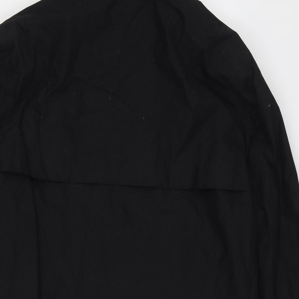 Primark Mens Black Rain Coat Coat Size L Zip