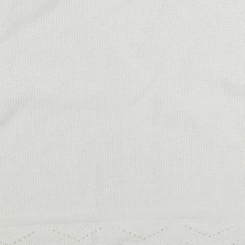 Damart Womens White V-Neck Cotton Cardigan Jumper Size 20