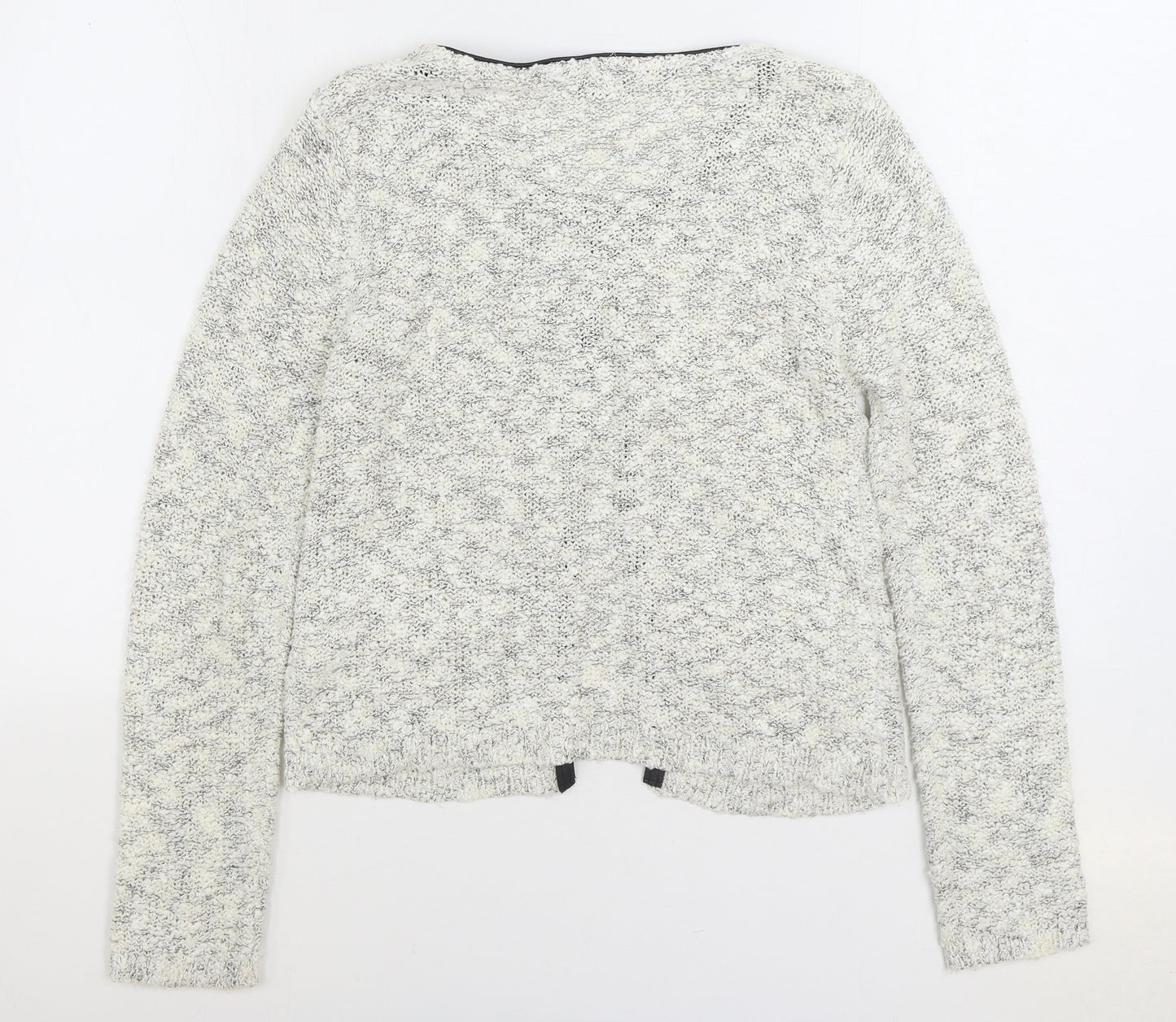 South Womens Grey Round Neck Viscose Cardigan Jumper Size 12