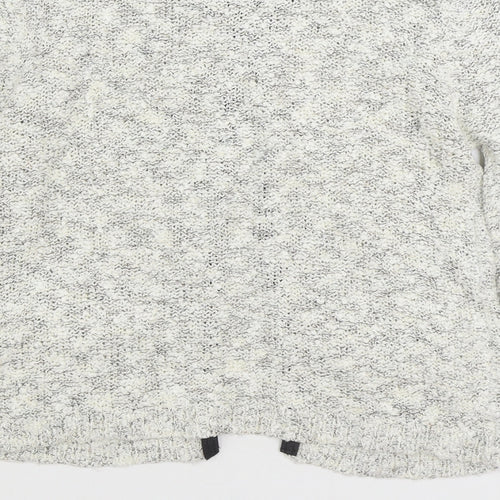 South Womens Grey Round Neck Viscose Cardigan Jumper Size 12