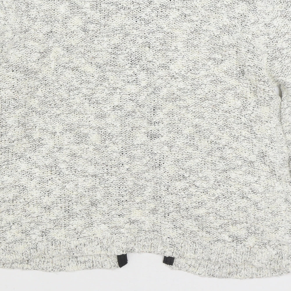 South Womens Grey Round Neck Viscose Cardigan Jumper Size 12