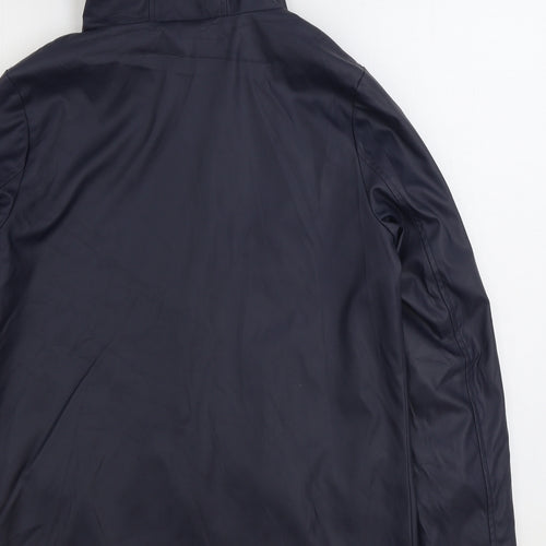 Dorothy Perkins Womens Black Rain Coat Coat Size 10 Zip