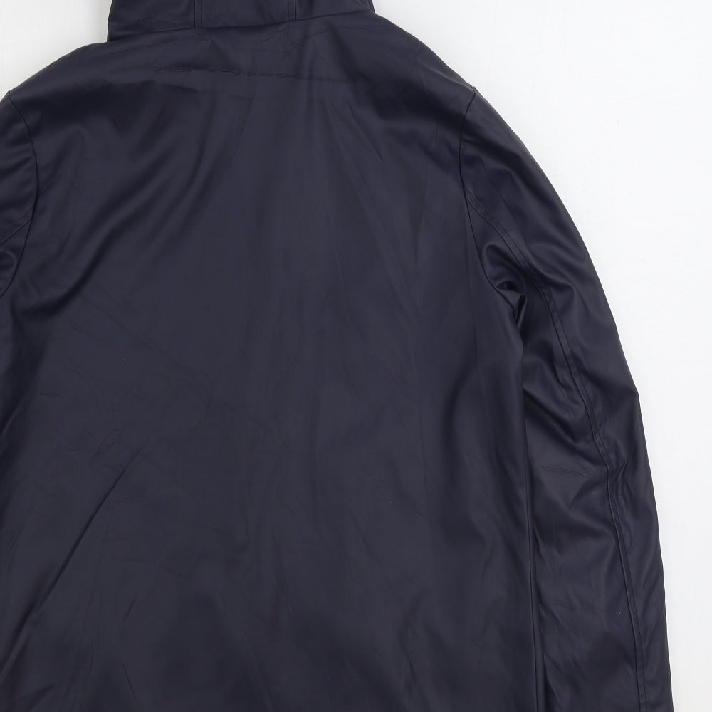 Dorothy Perkins Womens Black Rain Coat Coat Size 10 Zip
