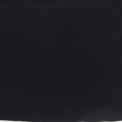 NEXT Womens Black Nylon Cropped Blouse Size 16 Off the Shoulder - Bandeau