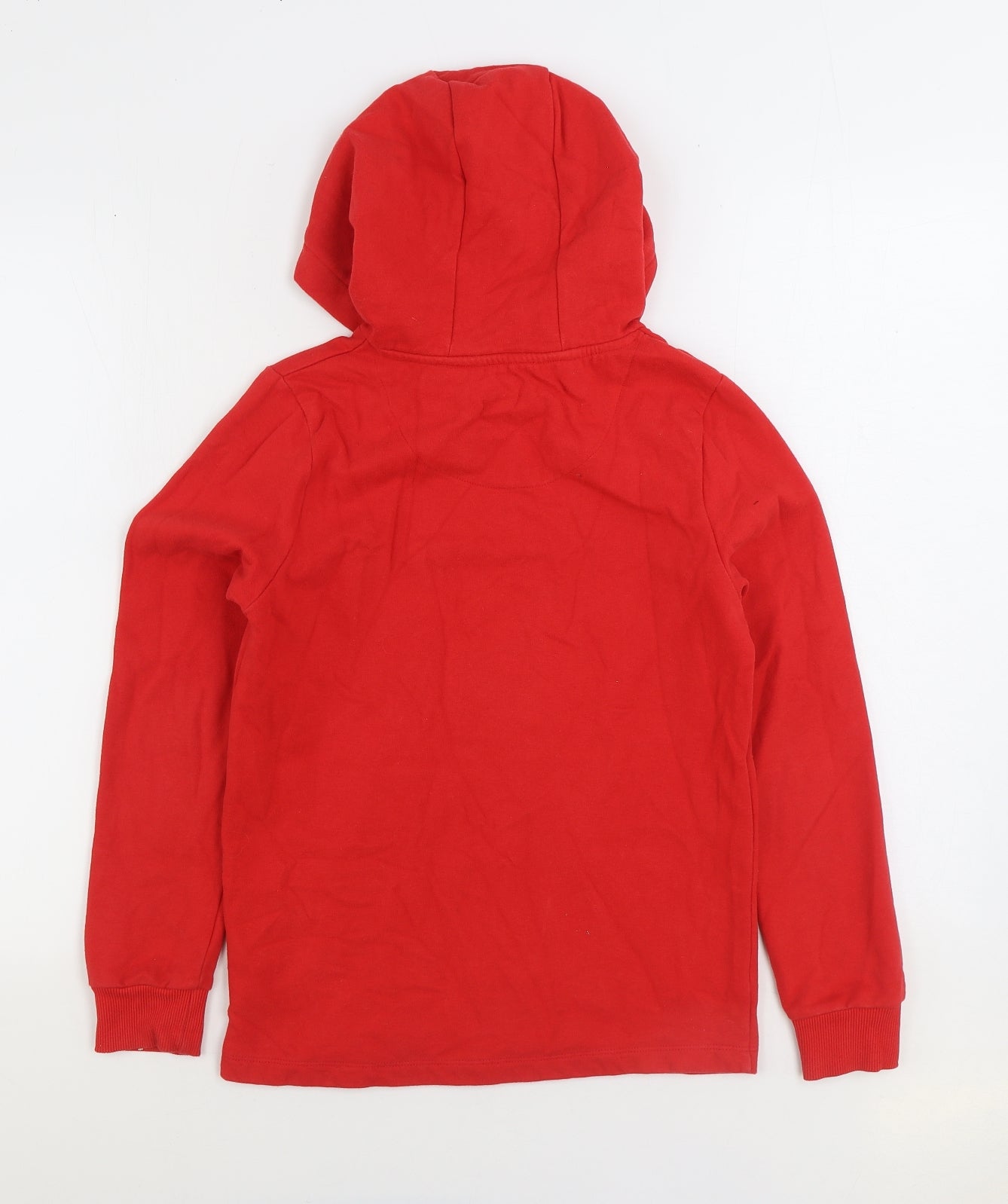 F&F Girls Red Cotton Pullover Hoodie Size 11-12 Years Pullover - Christmas Santa