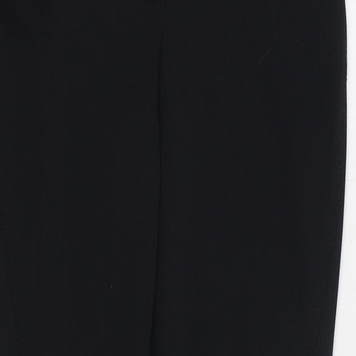 Harry Hall Womens Black Polyester Carrot Trousers Size 28 in L30 in Regular Zip - Equine
