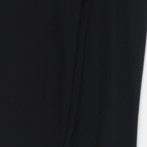 Harry Hall Womens Black Polyester Carrot Trousers Size 28 in L30 in Regular Zip - Equine