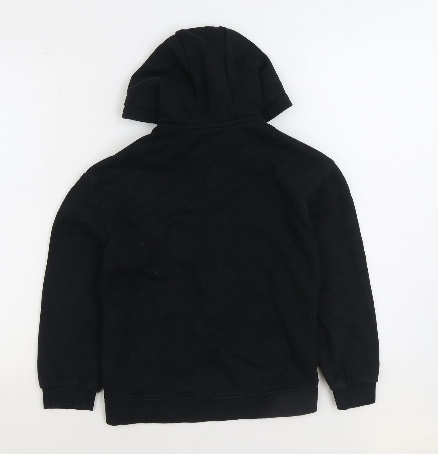 F&F Girls Black Cotton Full Zip Hoodie Size 10-11 Years Zip - NYC