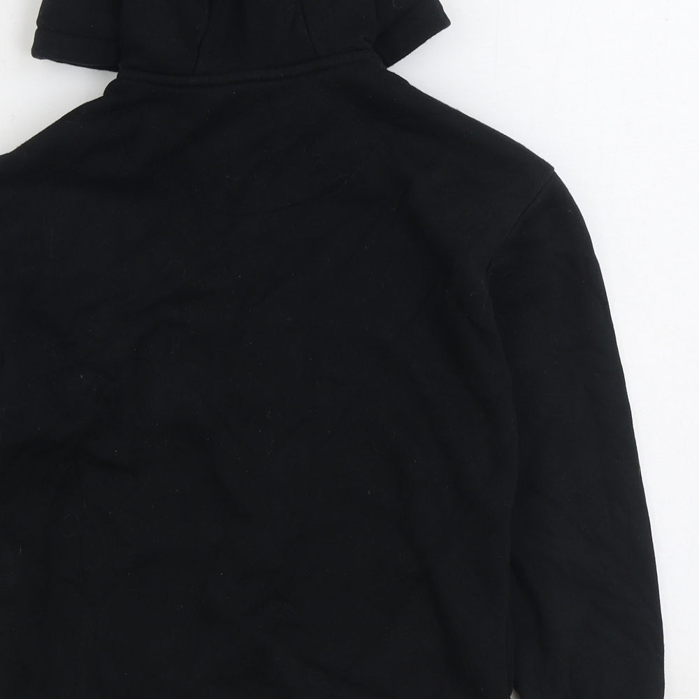 F&F Girls Black Cotton Full Zip Hoodie Size 10-11 Years Zip - NYC